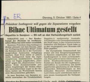 Bihac Ultimatum gestellt  - nosilna