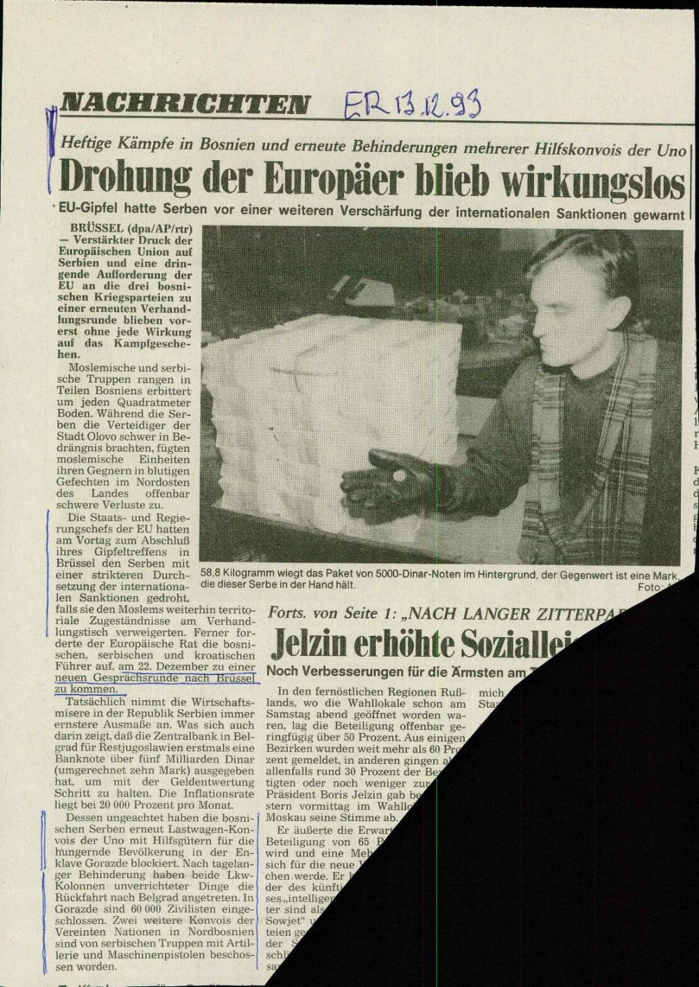 Drohung der Europäer blieb wirkungslos