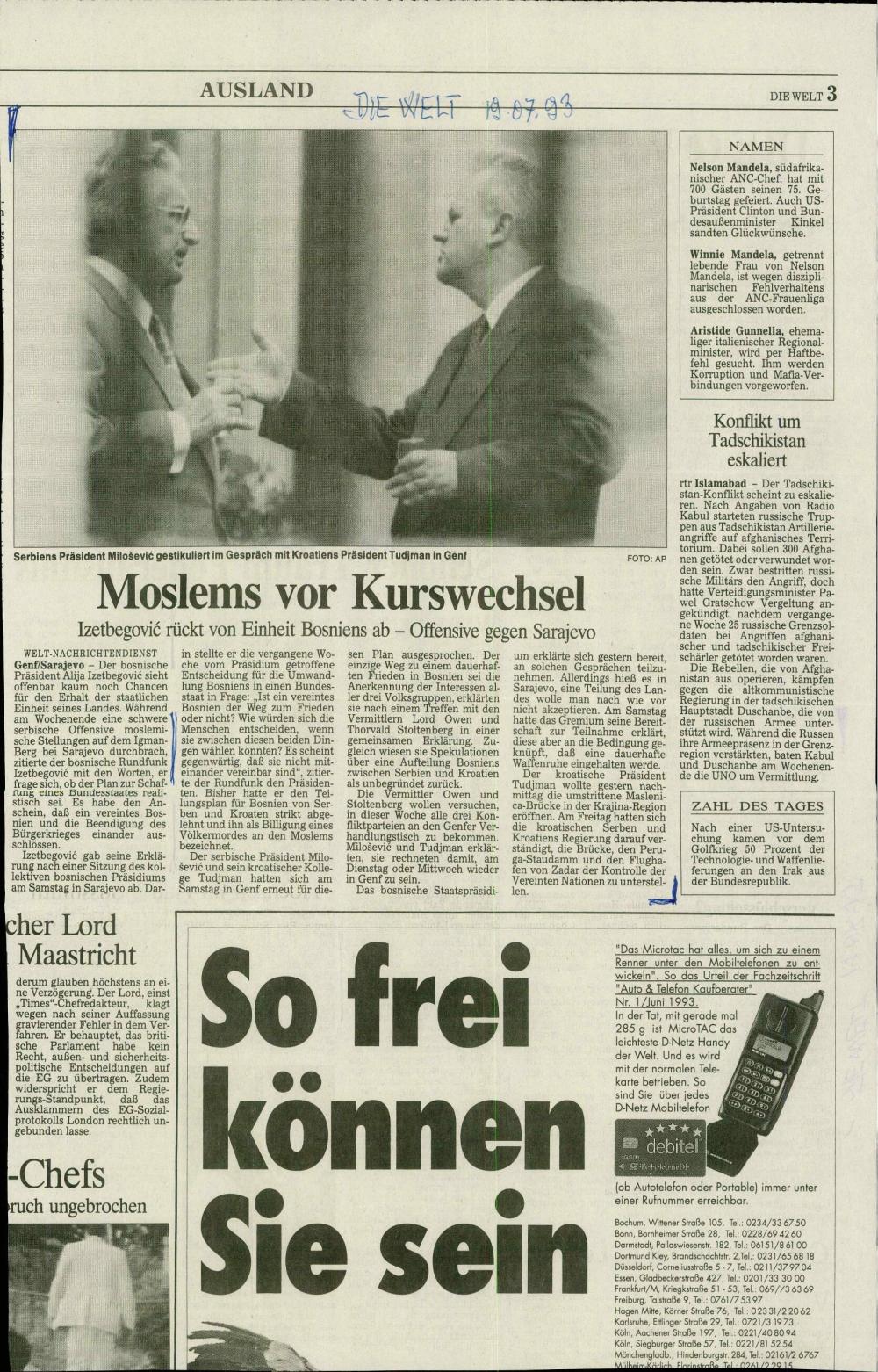 Moslems vor Kurswechsel