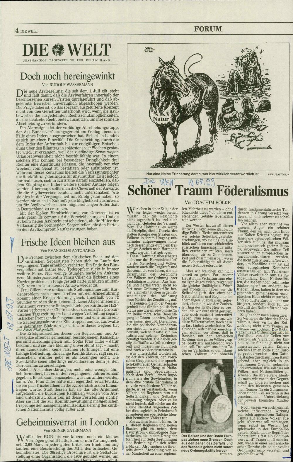 Schöner Traum Föderalismus