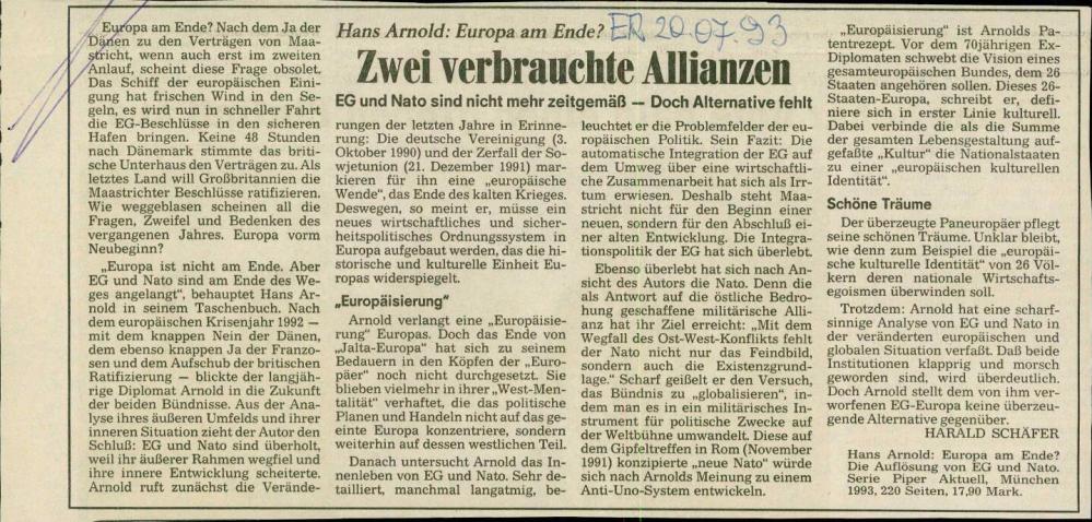 Zwei verbrauchte Allianzen