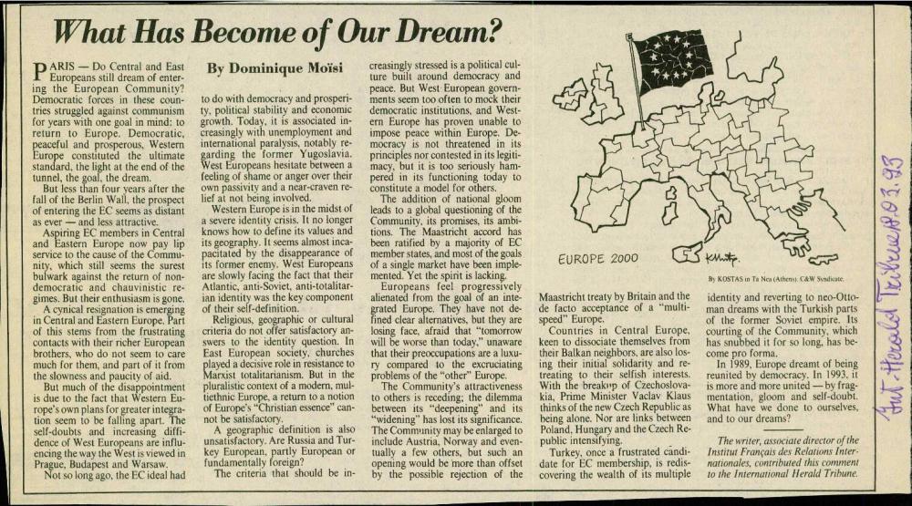 What Has Become of Our Dream?