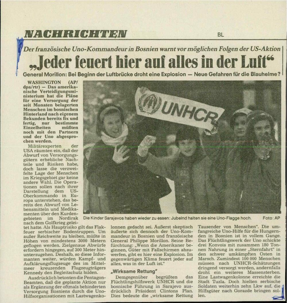 "Jeder feuert hier auf alles in der Luft"