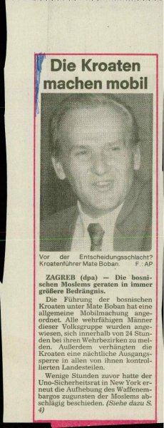 Die Kroaten machen mobil  - nosilna