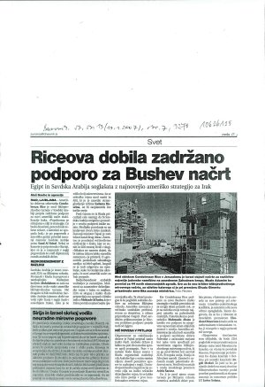 Riceova dobila zadržano podporo za Bushe...  - nosilna