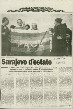 Sarajevo d'estate  - nosilna