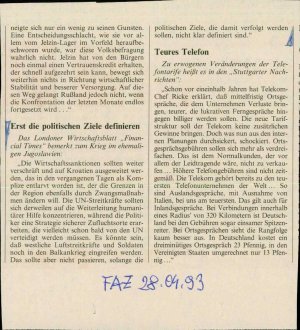 Erst die politischen Ziele definieren  - nosilna