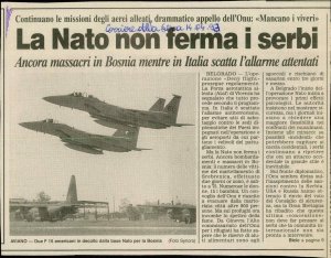 La Nato non ferma i serbi  - nosilna