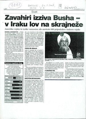 Zavahiri izziva Busha - v Iraku lov na s...  - nosilna