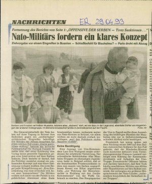 Nato-Militärs fordern ein klares Konzept  - nosilna