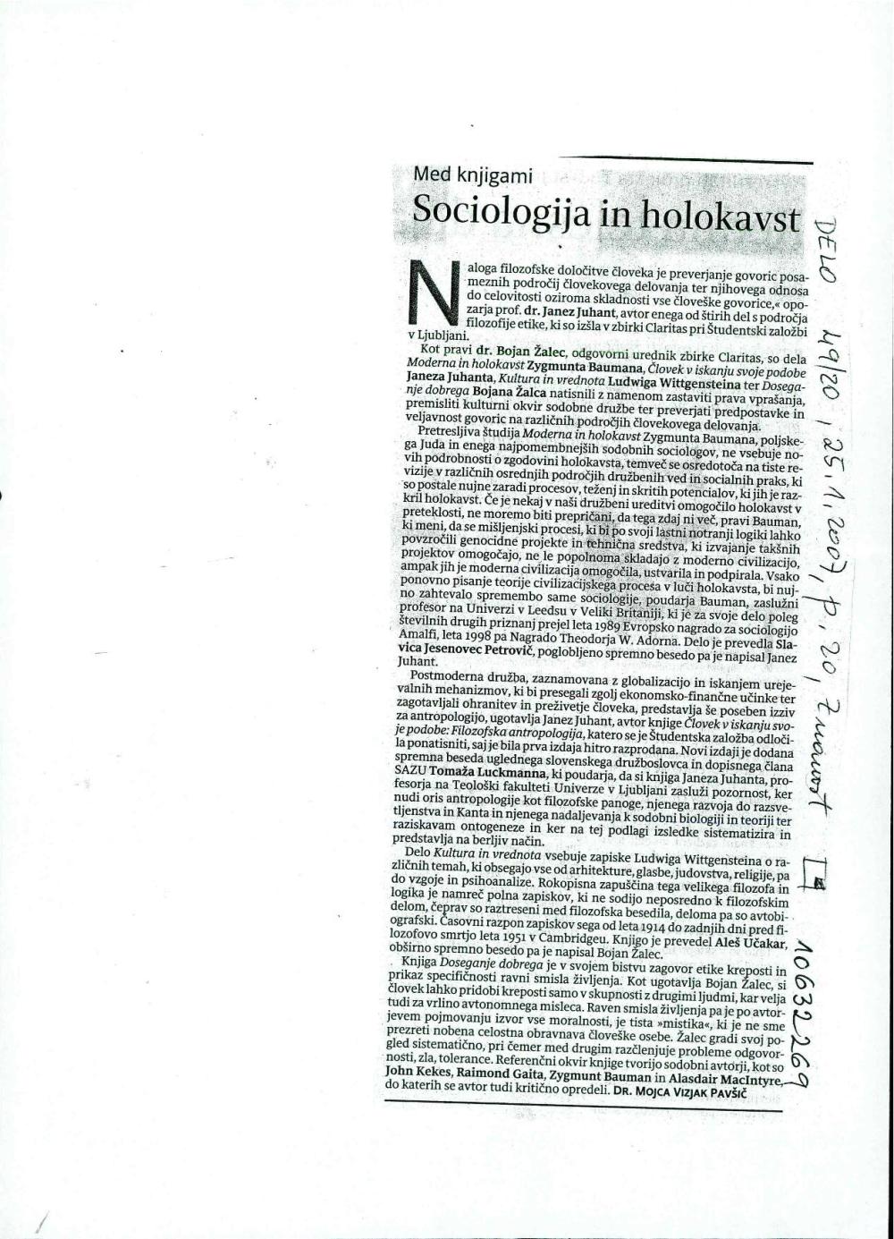 Sociologija in holokavst