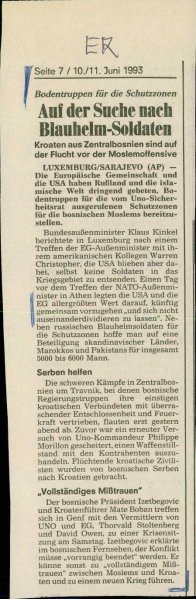 Auf der Suche nach Blauhelm-Soldaten  - nosilna