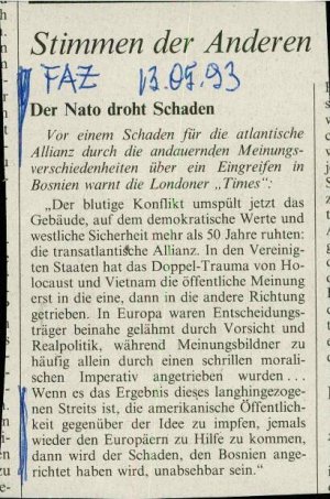 Stimmen der Anderen: Der Nato droht Scha...  - nosilna