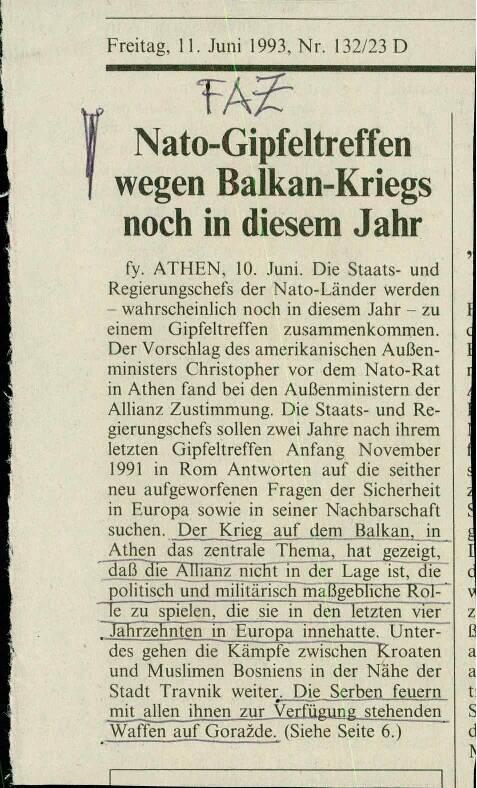 Nato-Gipfeltreffen wegen Balkan-Kriegs n... - nosilna