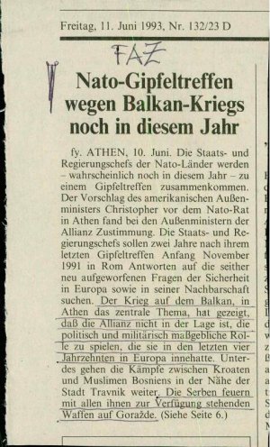 Nato-Gipfeltreffen wegen Balkan-Kriegs n...  - nosilna