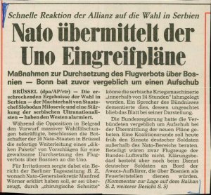 Nato Übermittelt der Uno Eingreifpläne  - nosilna