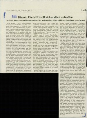 Kinkel: Die SPD soll sich endlich aufraf...  - nosilna