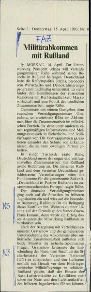 Militärabkommen mit Rußland  - nosilna