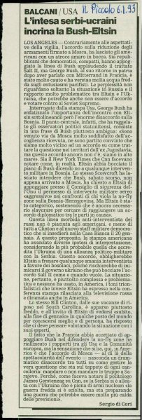 L'intesa serbi-ucraini incrina la Bush-E...  - nosilna