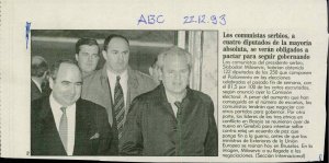 Los comimistas serbios, a cuatro diputad...  - nosilna