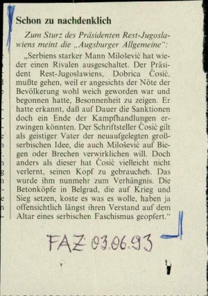 Schon zu nachdenklich  - nosilna