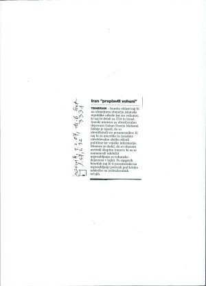 Iran "preplavili vohuni"  - nosilna