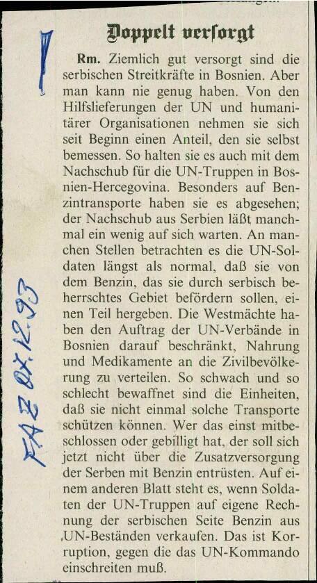 Doppelt versorgt