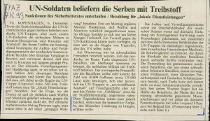 UN-Soldaten beliefern die Serben mit Tre...  - nosilna