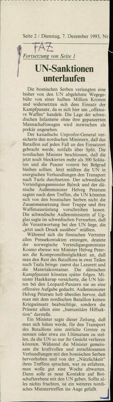 UN-Sanktionen unterlaufen