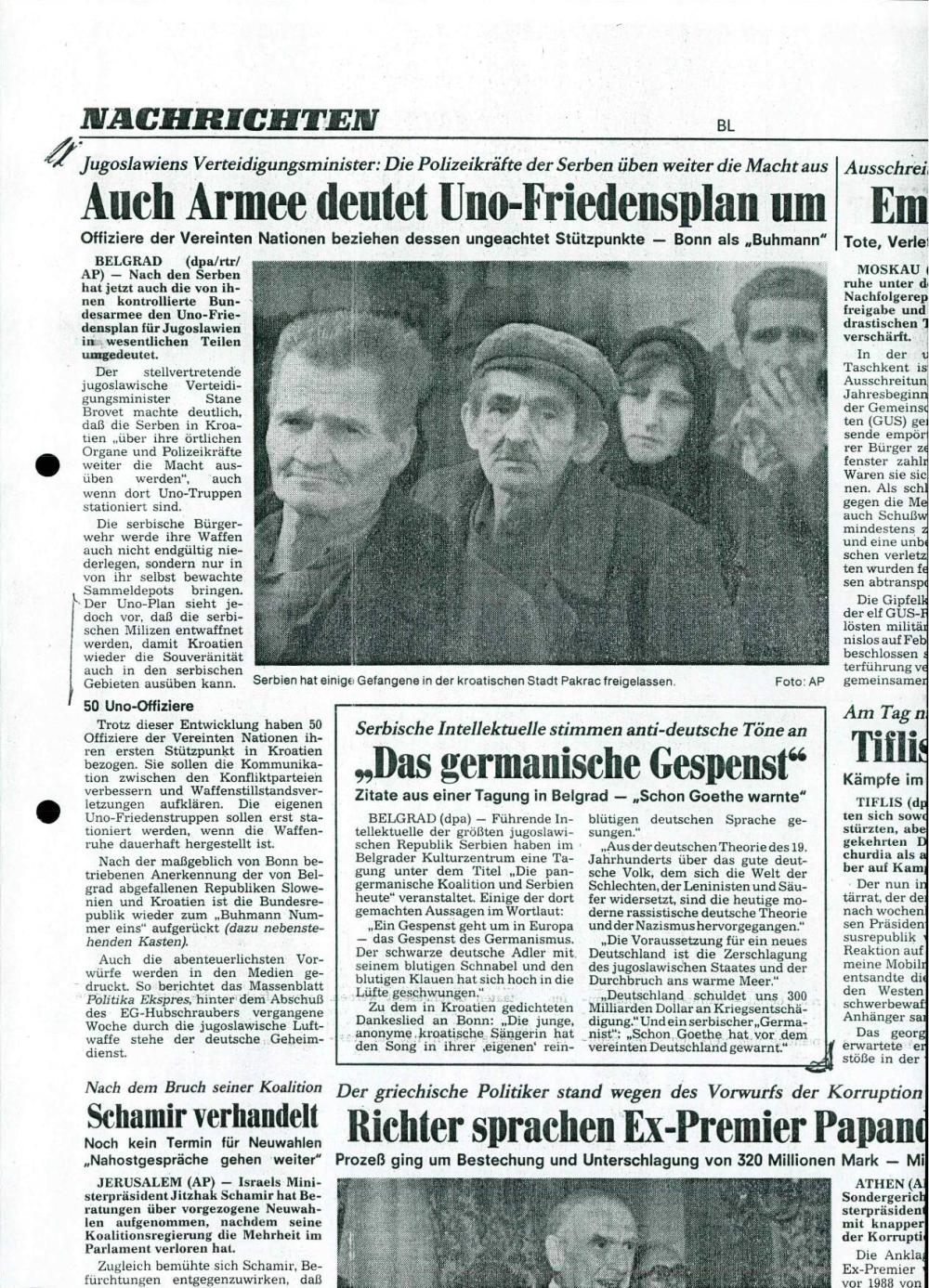 Auch Armee deutet Uno-Friedensplan um