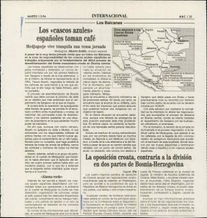 Los «cascos azules» españoles toman café  - nosilna