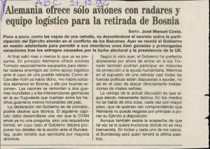 Alemania ofrece sólo aviones con radares...  - nosilna