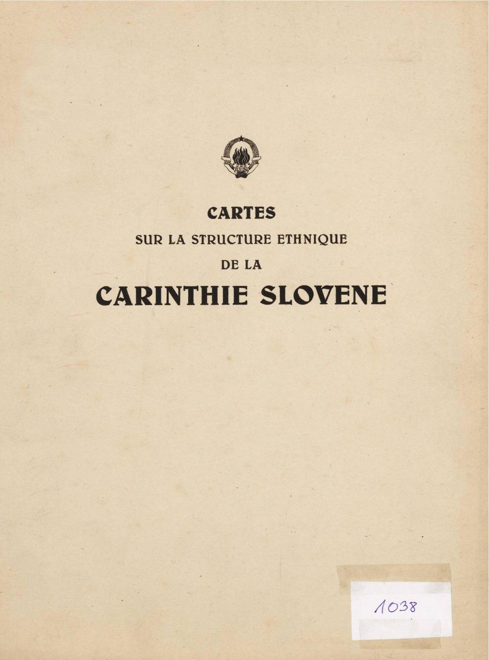 Cartes sur la structure ethnique de la Carinthie Slovene