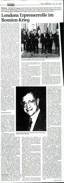 Londons Erpresserrolle im Bosnien-Krieg  - nosilna