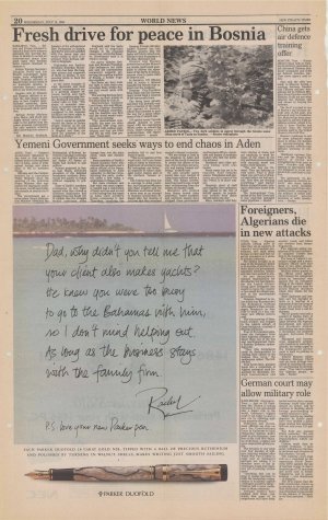 Fresh drive for peace in Bosnia  - nosilna