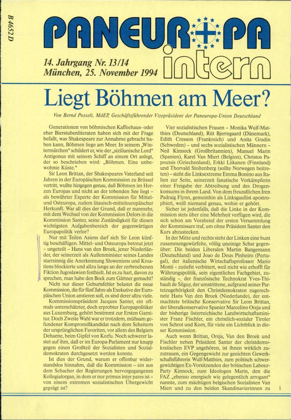 Liegt Böhmen am Meer?