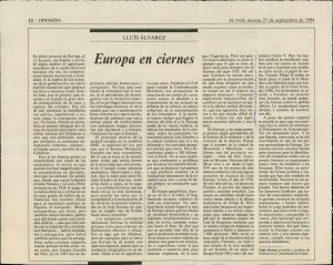 Europa en ciernes  - nosilna