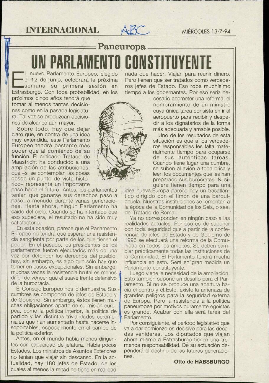 Un parlamento constituyente