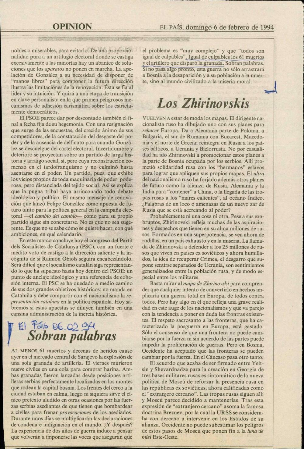 Sobran palabras
