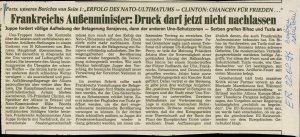 Frankreichs Außenminister: Druck darf je...  - nosilna