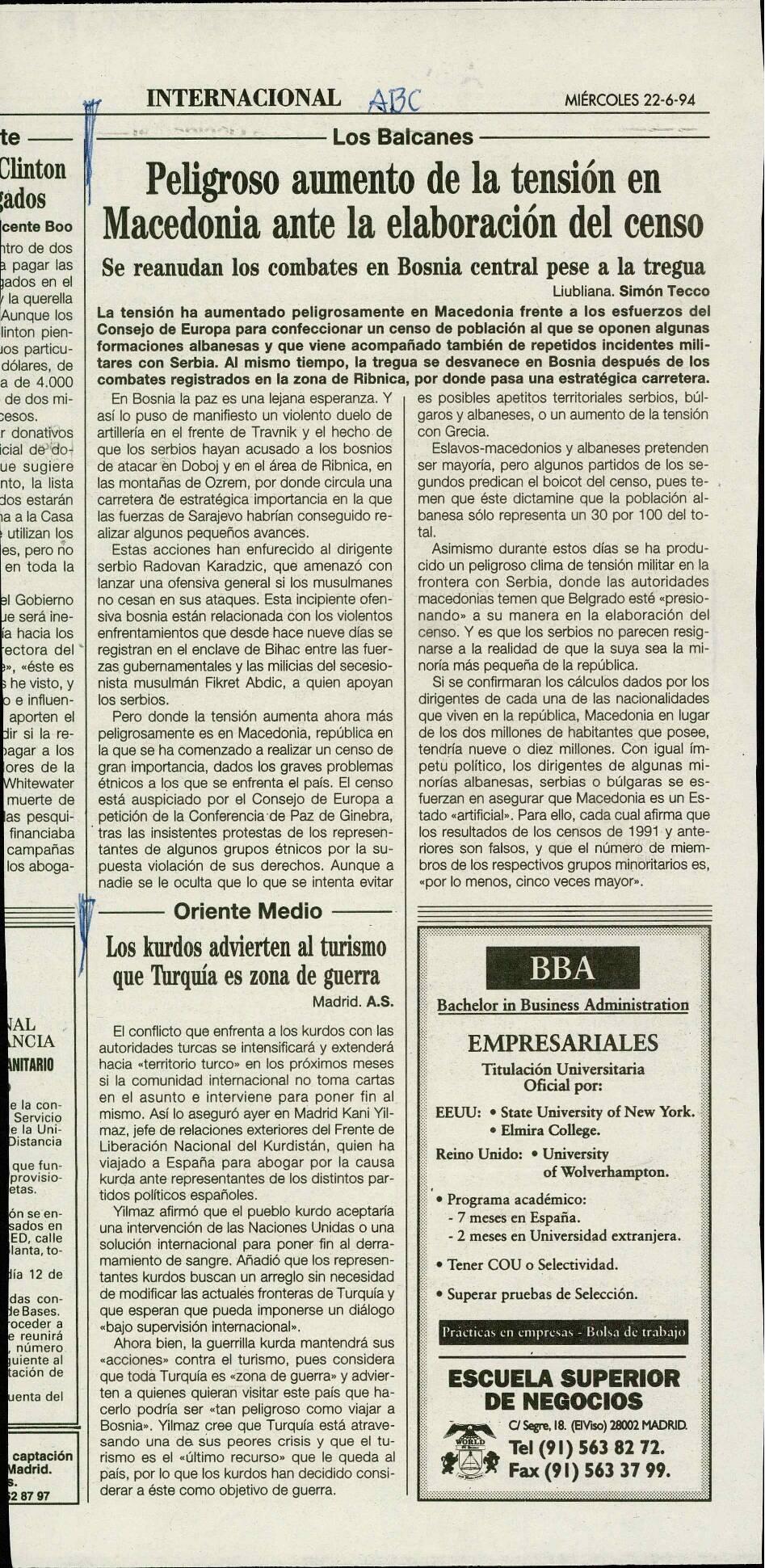 Peligroso aumento de la tensión en Macedonia ante la elaboración del censo