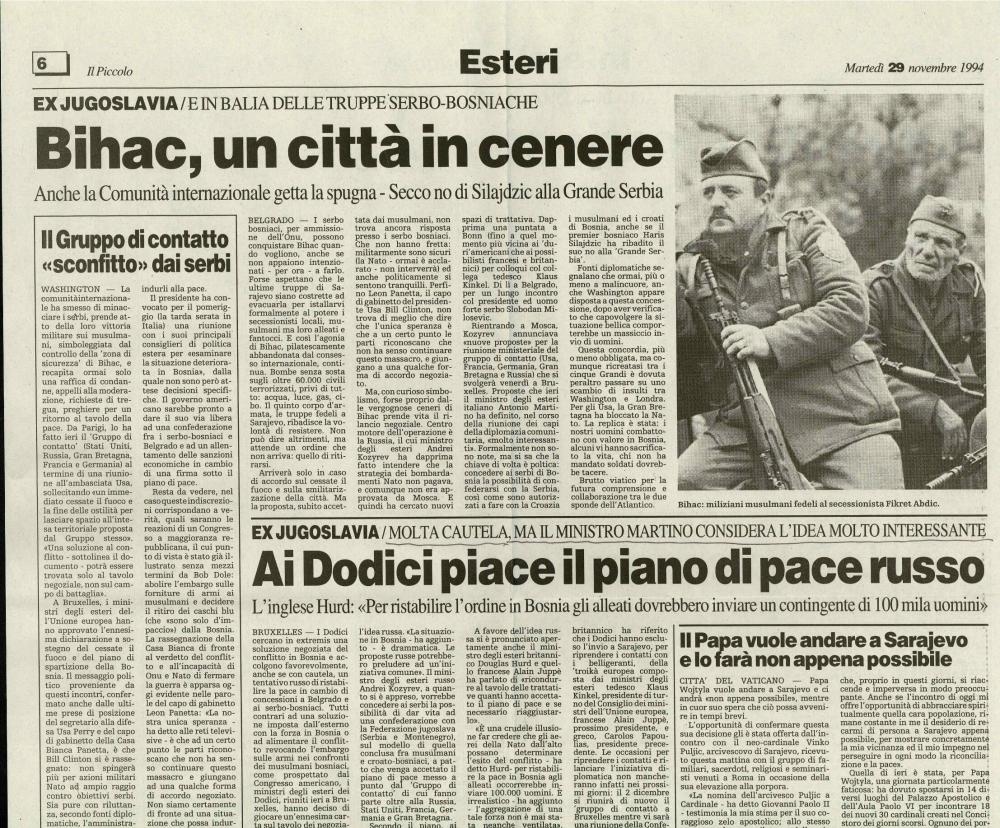 Bihac, un città in cenere