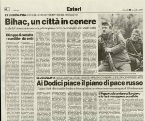 Bihac, un città in cenere  - nosilna
