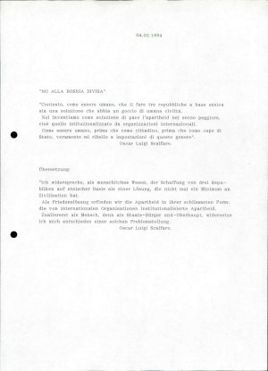 "No alla Bosnia divisa"  - nosilna