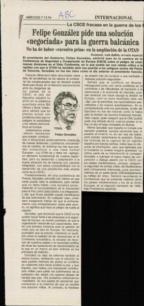 Felipe González pide una solución «negoc...  - nosilna