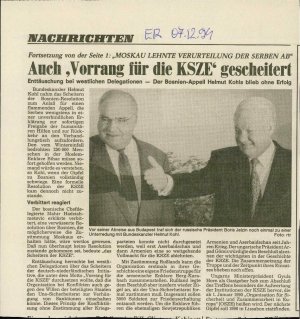 Auch "Vorrang für die KSZE" gescheitert  - nosilna