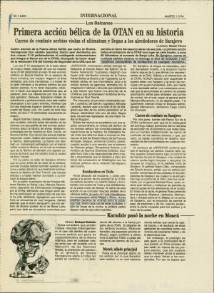 Primera acción bélica de la OTAN en su h...  - nosilna