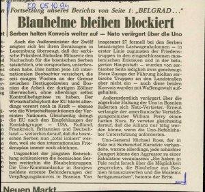 Blauhelme bleiben blockiert  - nosilna