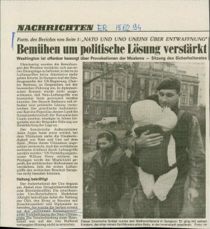 Bemühen um politische Lösung verstärkt  - nosilna