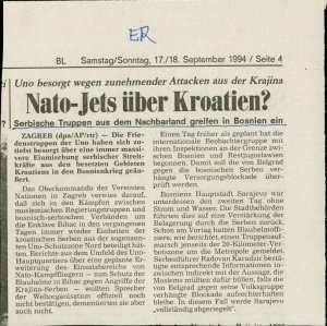 Nato-Jets über Kroatien?  - nosilna